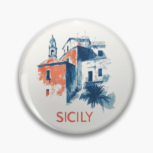 Item preview, Sicily Rustic Architecture Art Print designed and sold by Retro Travel Design.