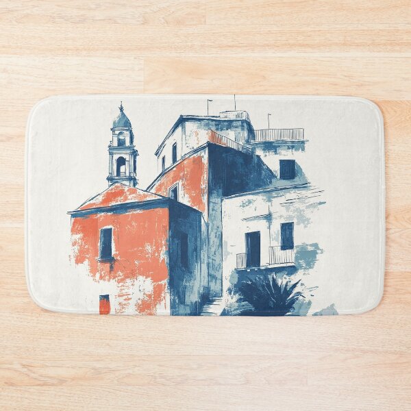 Item preview, Sicily Rustic Architecture Art Print designed and sold by Retro Travel Design.