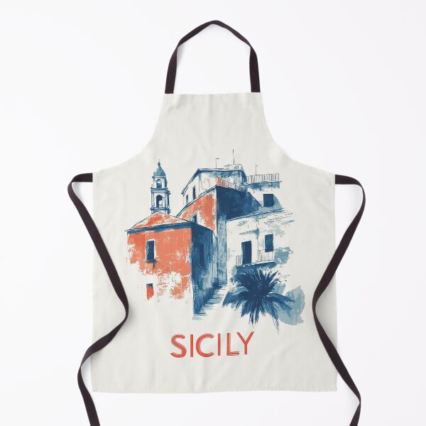 Item preview, Sicily Rustic Architecture Art Print designed and sold by Retro Travel Design.