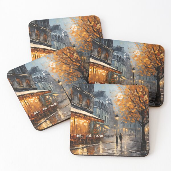 Item preview, Gouache - Night Time Street designed and sold by KootenayDesigns.