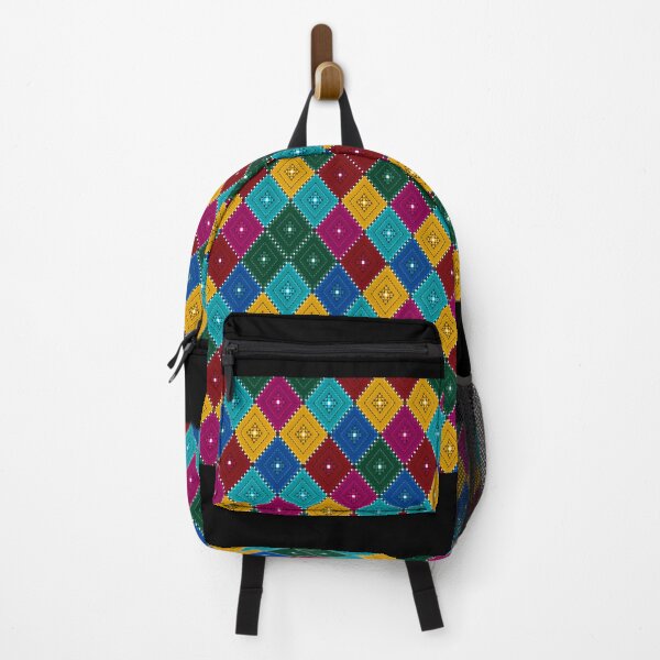 Item preview, Colorful modern ethnic fabric pattern designed and sold by _Patternique_.