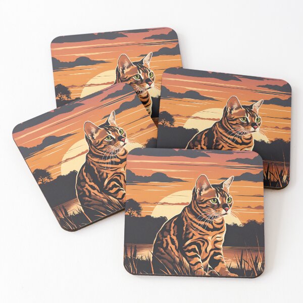 Item preview, cat at sunset designed and sold by REDCATWWW.