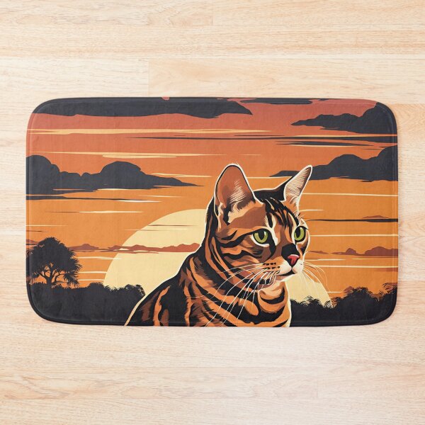 Item preview, cat at sunset designed and sold by REDCATWWW.