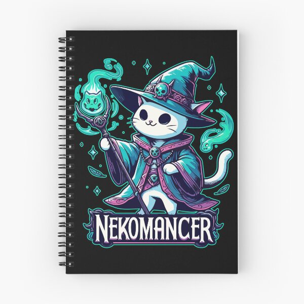 Item preview, Kawaii Nekomancer White Cat designed and sold by TomFrontierArt.