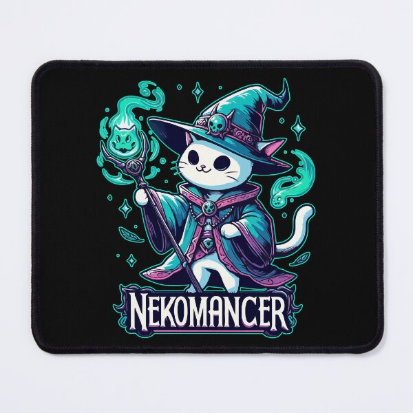 Item preview, Kawaii Nekomancer White Cat designed and sold by TomFrontierArt.
