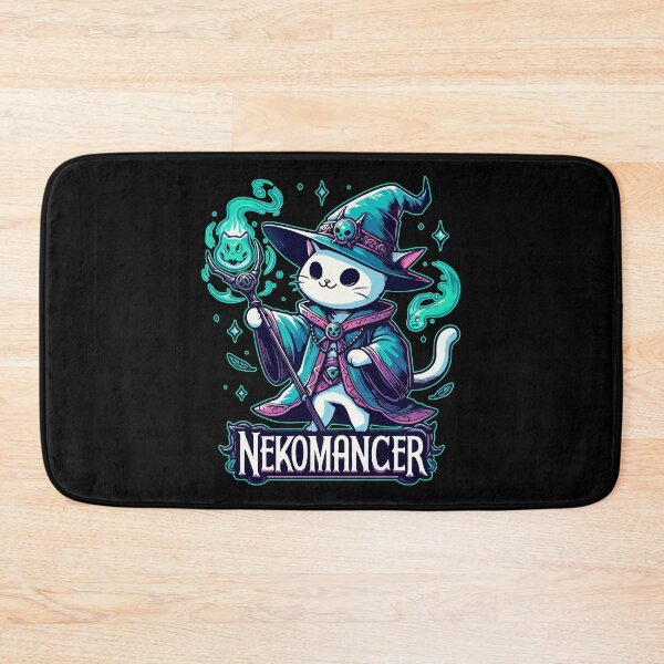 Item preview, Kawaii Nekomancer White Cat designed and sold by TomFrontierArt.