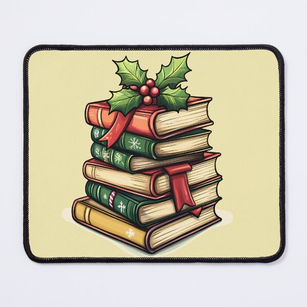Item preview, Stack of Christmas Books for Readers designed and sold by LarkspurAndTea.