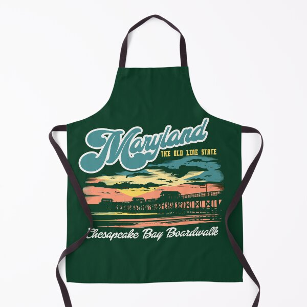 Item preview, Vintage Maryland State Design - Chesapeake Bay Silhouette - The Old Line State Sunset - Retro Boardwalk Design designed and sold by ReFreshU Shop Designs.