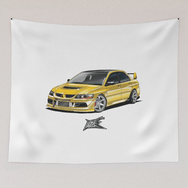 Item preview, mitsubishi evo9 yellow  designed and sold by NaquashM.