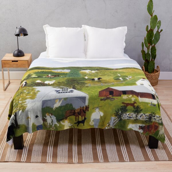 Item preview, art by grandma moses, artist grandma moses, artwork by grandma moses, grandma moses art, grandma moses artwork, grandma moses paintings designed and sold by rosa-reid.