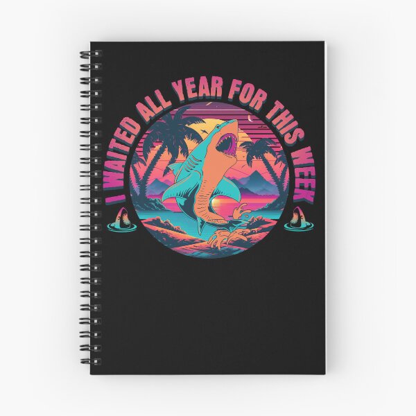 Item preview, I Waited All Year For This Week Retro Love Sharks Shark Gear designed and sold by DynamicDesign.