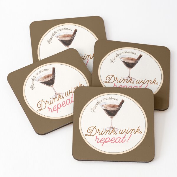 Item preview, Chocolate Martinis: Drink, wink, repeat! designed and sold by PopCultureArtShop.