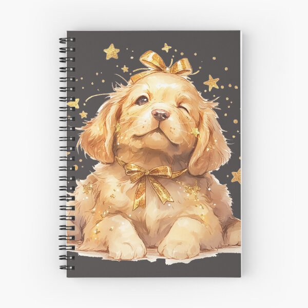 Item preview, Golden Retriever Puppy with Stars and Glitter designed and sold by Christian Weiss.