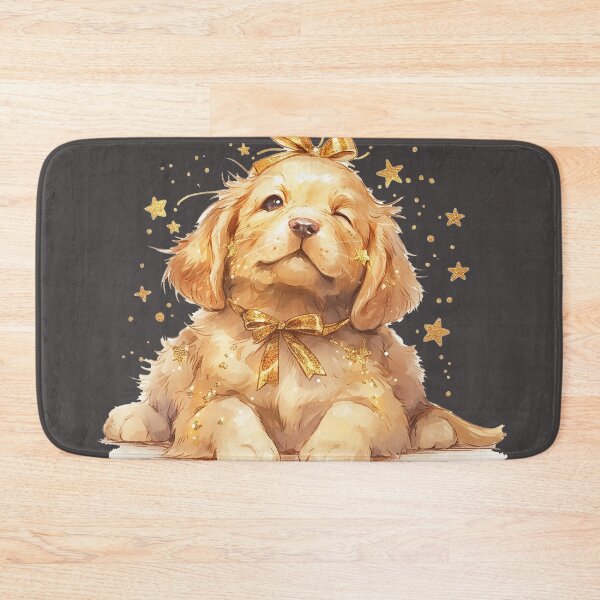 Item preview, Golden Retriever Puppy with Stars and Glitter designed and sold by Christian Weiss.