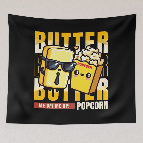 Item preview, BUTTER ME UP - FLIRTY POPCORN IN LOVE designed and sold by justyna-s28.