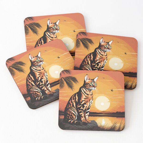 Item preview, cat at sunset designed and sold by REDCATWWW.