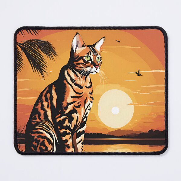 Item preview, cat at sunset designed and sold by REDCATWWW.