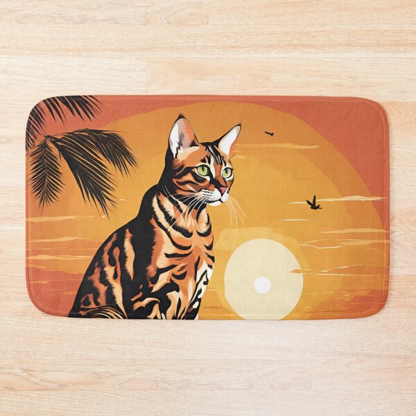 Item preview, cat at sunset designed and sold by REDCATWWW.