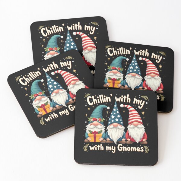Item preview, Chillin' with my Gnomes Christmas Holiday Festive designed and sold by Hananiah Merch.