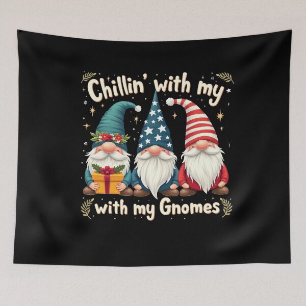 Item preview, Chillin' with my Gnomes Christmas Holiday Festive designed and sold by Hananiah Merch.