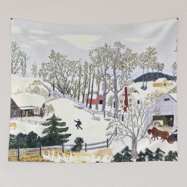 Item preview, art by grandma moses, artist grandma moses, artwork by grandma moses, grandma moses art, grandma moses artwork, grandma moses paintings designed and sold by rosa-reid.