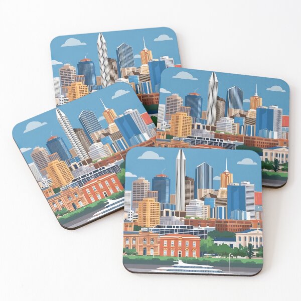 Item preview, Vintage Perth Australia Illustration for Classic City Decor designed and sold by Ceemko's Vintage Corner.