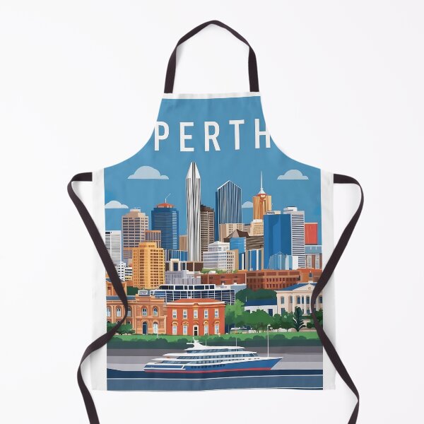 Item preview, Vintage Perth Australia Illustration for Classic City Decor designed and sold by Ceemko's Vintage Corner.