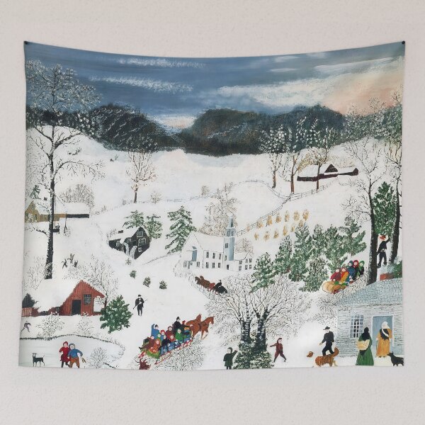 Item preview, art by grandma moses, artist grandma moses, artwork by grandma moses, grandma moses art, grandma moses artwork, grandma moses paintings designed and sold by rosa-reid.