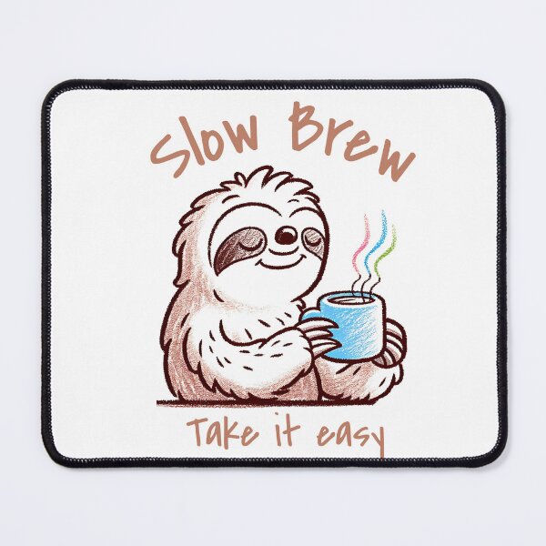 Artikelvorschau, Faultier Kaffee trinken entworfen und verkauft von ShawishArt.
