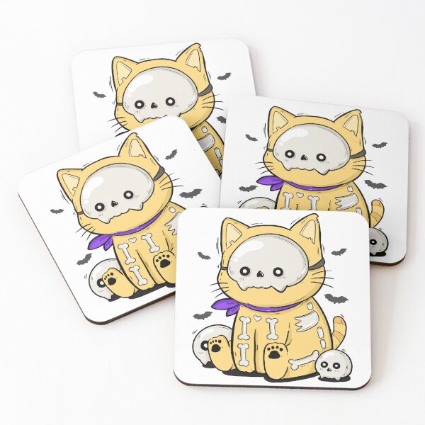 Item preview, The Halloween Cats skeleton designed and sold by nutpatchara.