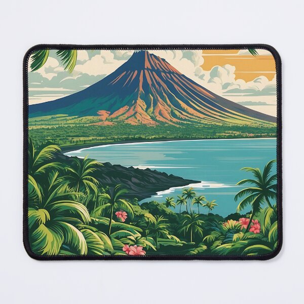 Item preview, Vintage Maui Art Print Highlighting Hawaiian Beauty designed and sold by Ceemko's Vintage Corner.