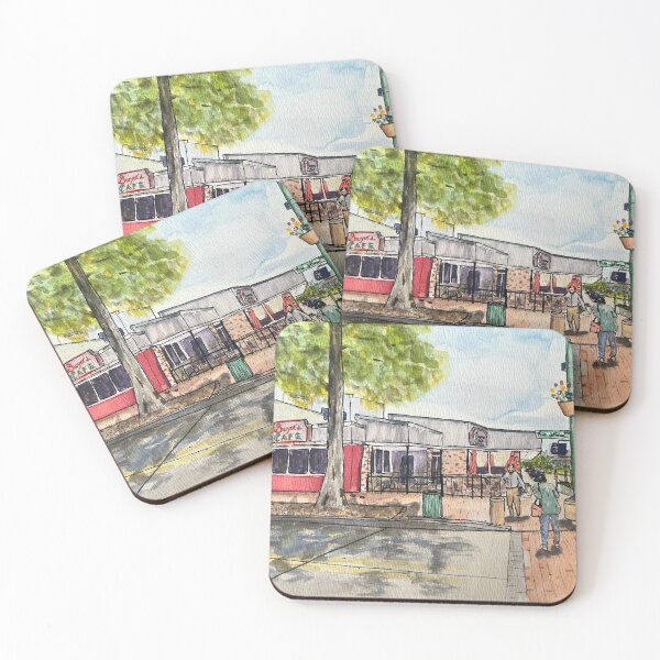 Item preview, A Taste of Downtown Watercolor Painting designed and sold by EasyPrints337.