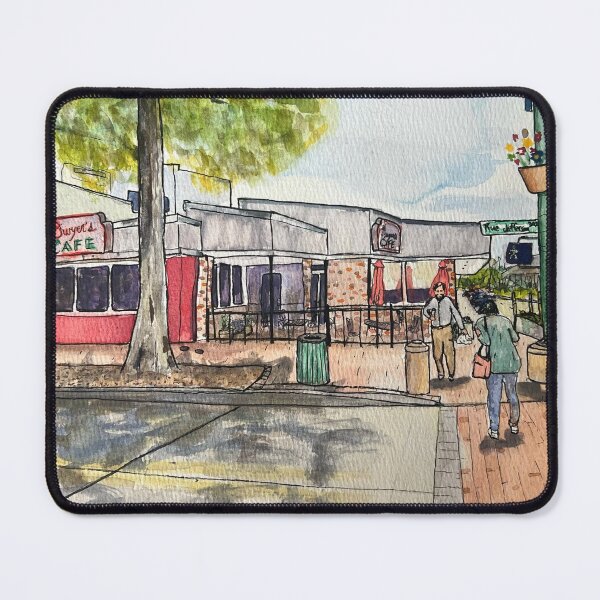 Item preview, A Taste of Downtown Watercolor Painting designed and sold by EasyPrints337.