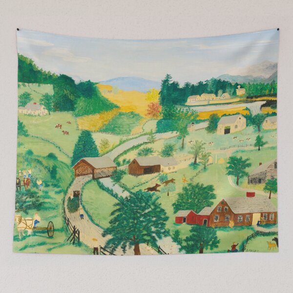 Item preview, art by grandma moses, artist grandma moses, artwork by grandma moses, grandma moses art, grandma moses artwork, grandma moses paintings designed and sold by rosa-reid.