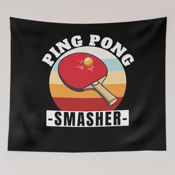 Item preview, Ping Pong Smasher Retro Table Tennis designed and sold by PrintCrafting.