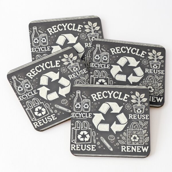 Item preview, Recycle, Reuse, Renew Chalkboard designed and sold by WildVista.
