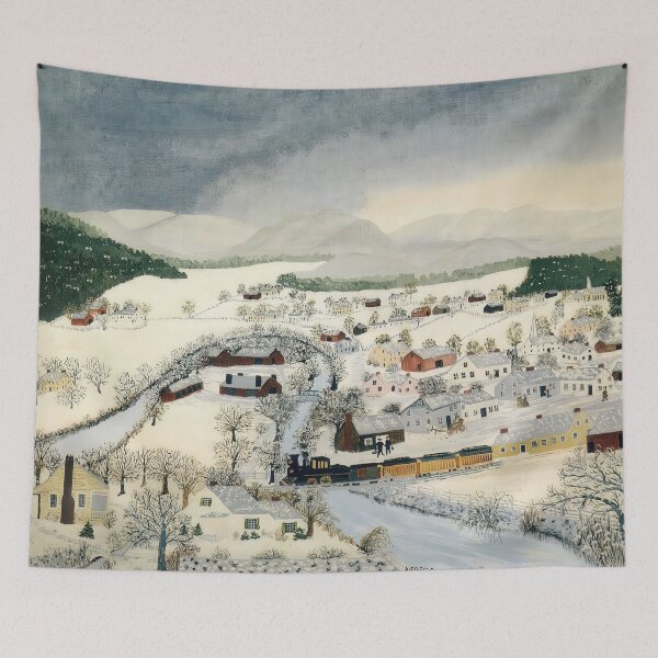 Item preview, art by grandma moses, artist grandma moses, artwork by grandma moses, grandma moses art, grandma moses artwork, grandma moses paintings designed and sold by rosa-reid.