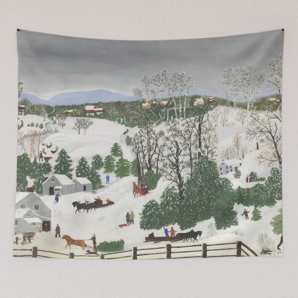 Item preview, art by grandma moses, artist grandma moses, artwork by grandma moses, grandma moses art, grandma moses artwork, grandma moses paintings designed and sold by rosa-reid.