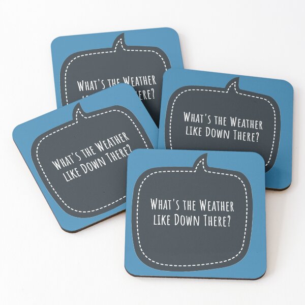 Item preview, Tall Person Humorous What's the Weather Like Down There?  designed and sold by Jenny Meehan Art Prints and Patterns  .
