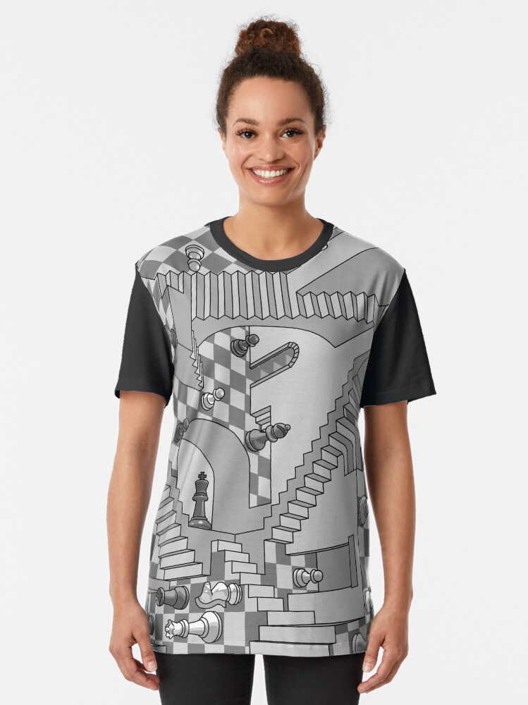 Alternate view of Check Dimension Graphic T-Shirt