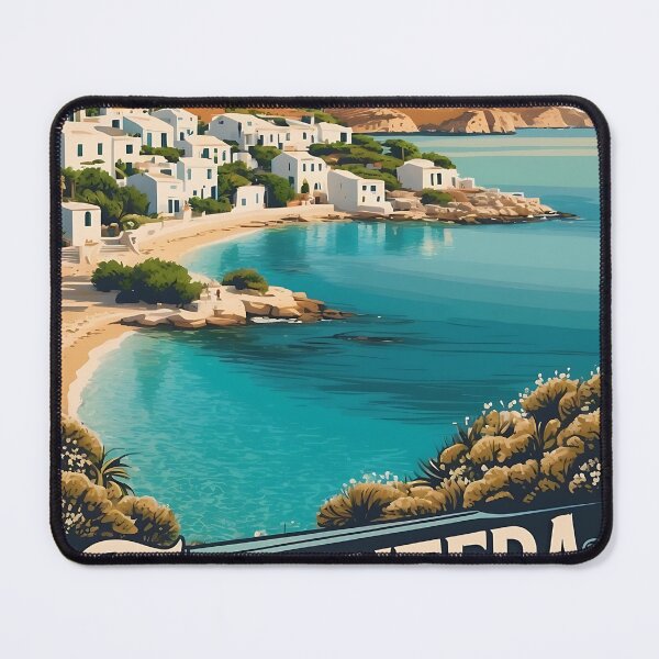 Item preview, Vintage Formentera Art Print with Mediterranean Charm designed and sold by Ceemko's Vintage Corner.