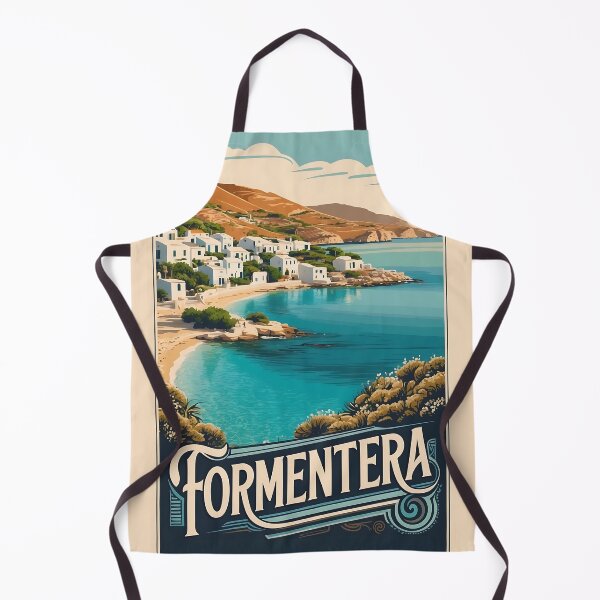 Item preview, Vintage Formentera Art Print with Mediterranean Charm designed and sold by Ceemko's Vintage Corner.