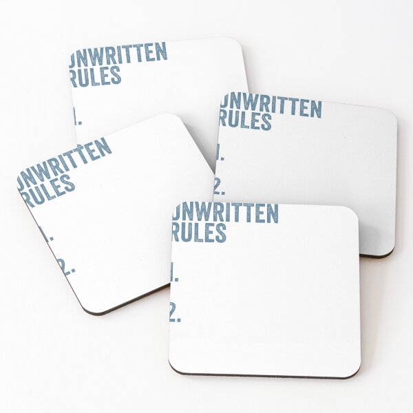 Item preview, I Got Two Unwritten Rules funny meme designed and sold by RogarsVault.
