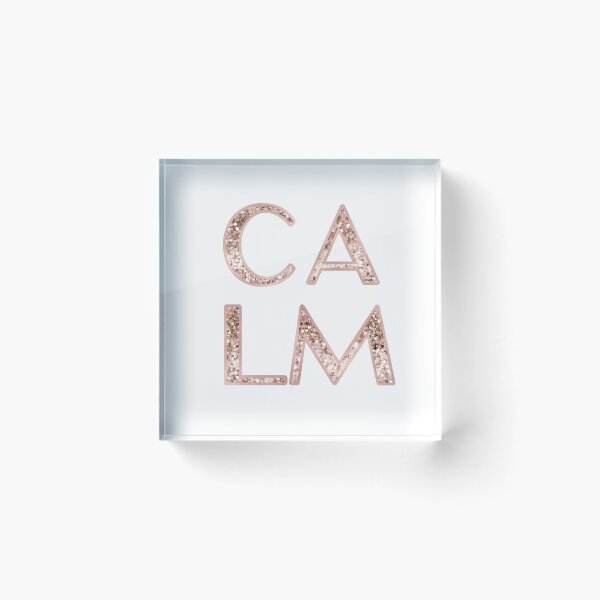Item preview, Calm - rose gold glitter designed and sold by RoseAesthetic.