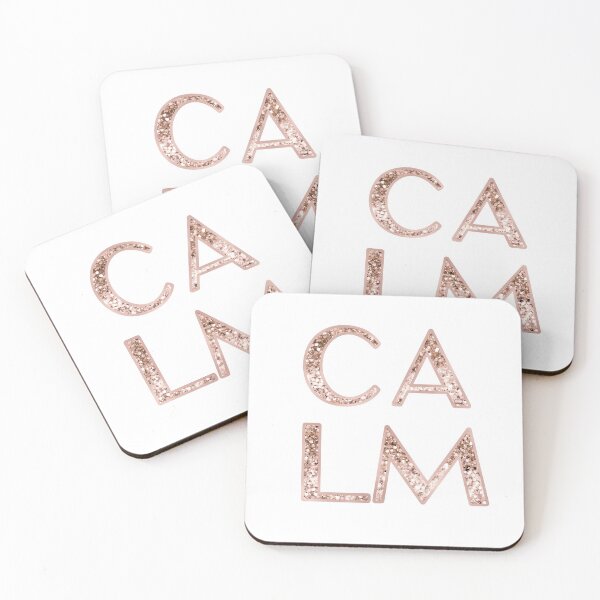 Item preview, Calm - rose gold glitter designed and sold by RoseAesthetic.