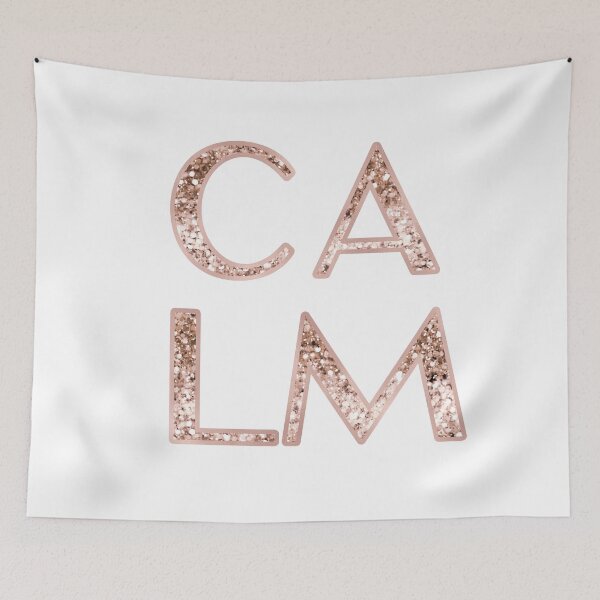 Item preview, Calm - rose gold glitter designed and sold by RoseAesthetic.