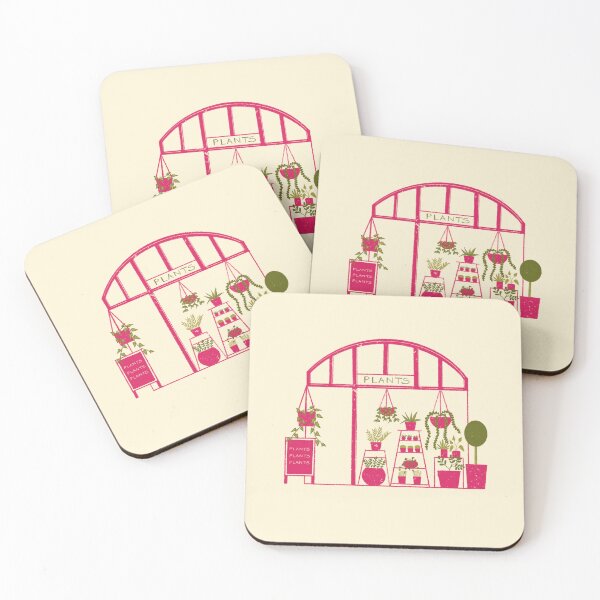 Item preview, Pink Plant Shop designed and sold by The Wise Apricot.