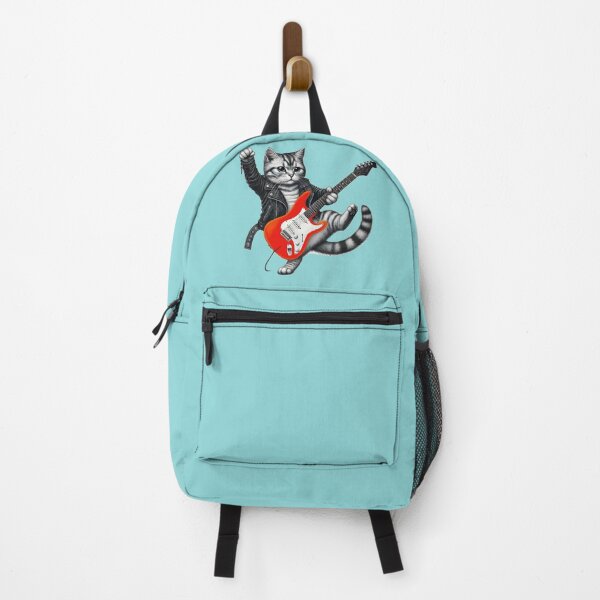 Item preview, Let’s Rock! - Cool Cat with Guitar T-Shirt & Sticker” designed and sold by CreationbyNiki.