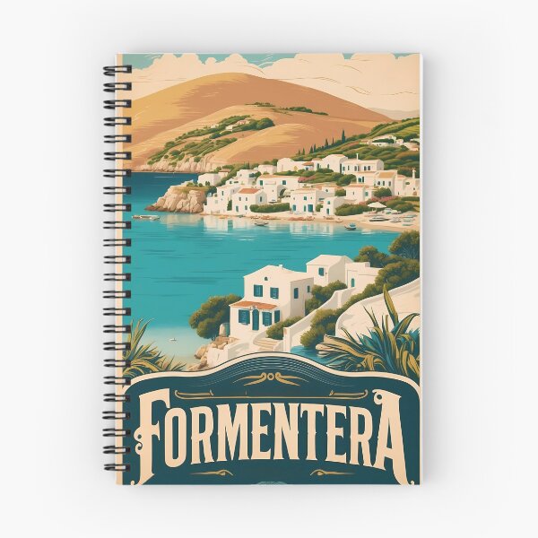 Item preview, Retro Formentera Illustration for Spanish Island Lovers designed and sold by Ceemko's Vintage Corner.