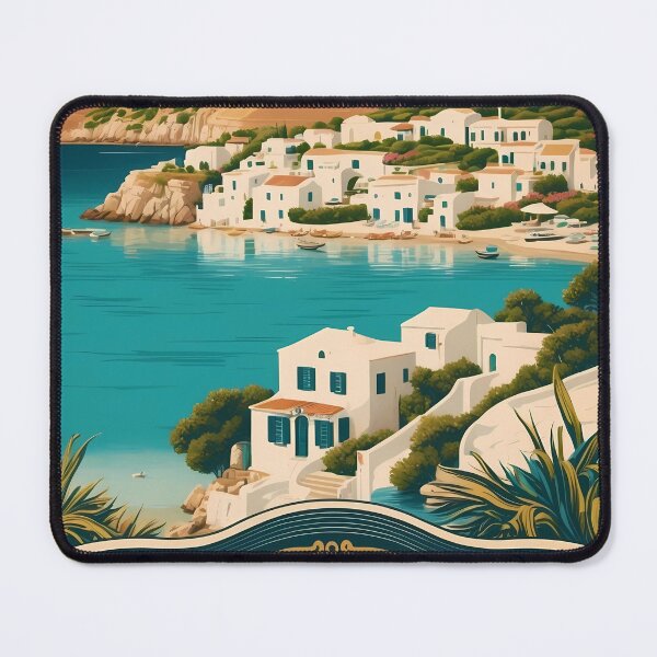 Item preview, Retro Formentera Illustration for Spanish Island Lovers designed and sold by Ceemko's Vintage Corner.